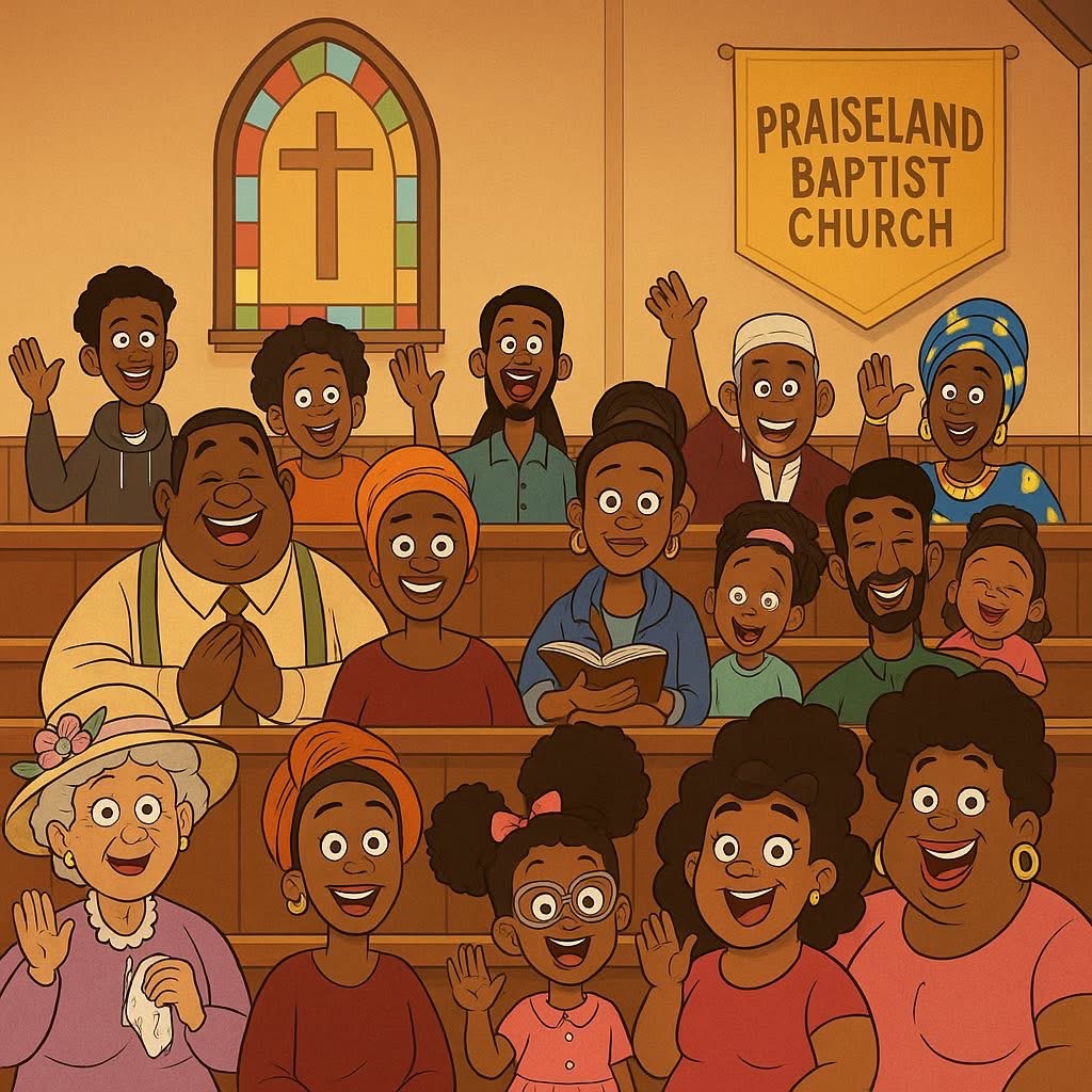 Concept scene of the church community