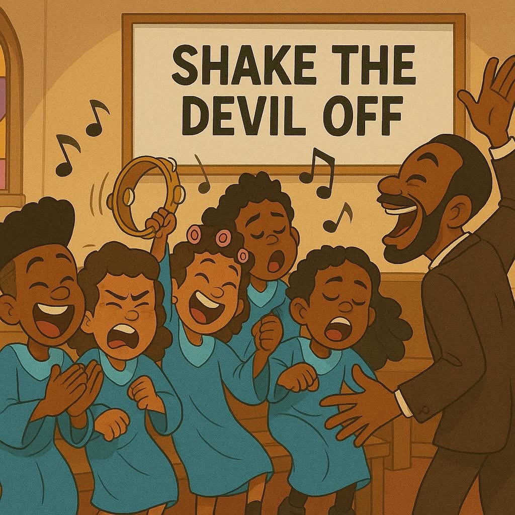 Concept scene of a children’s gospel performance