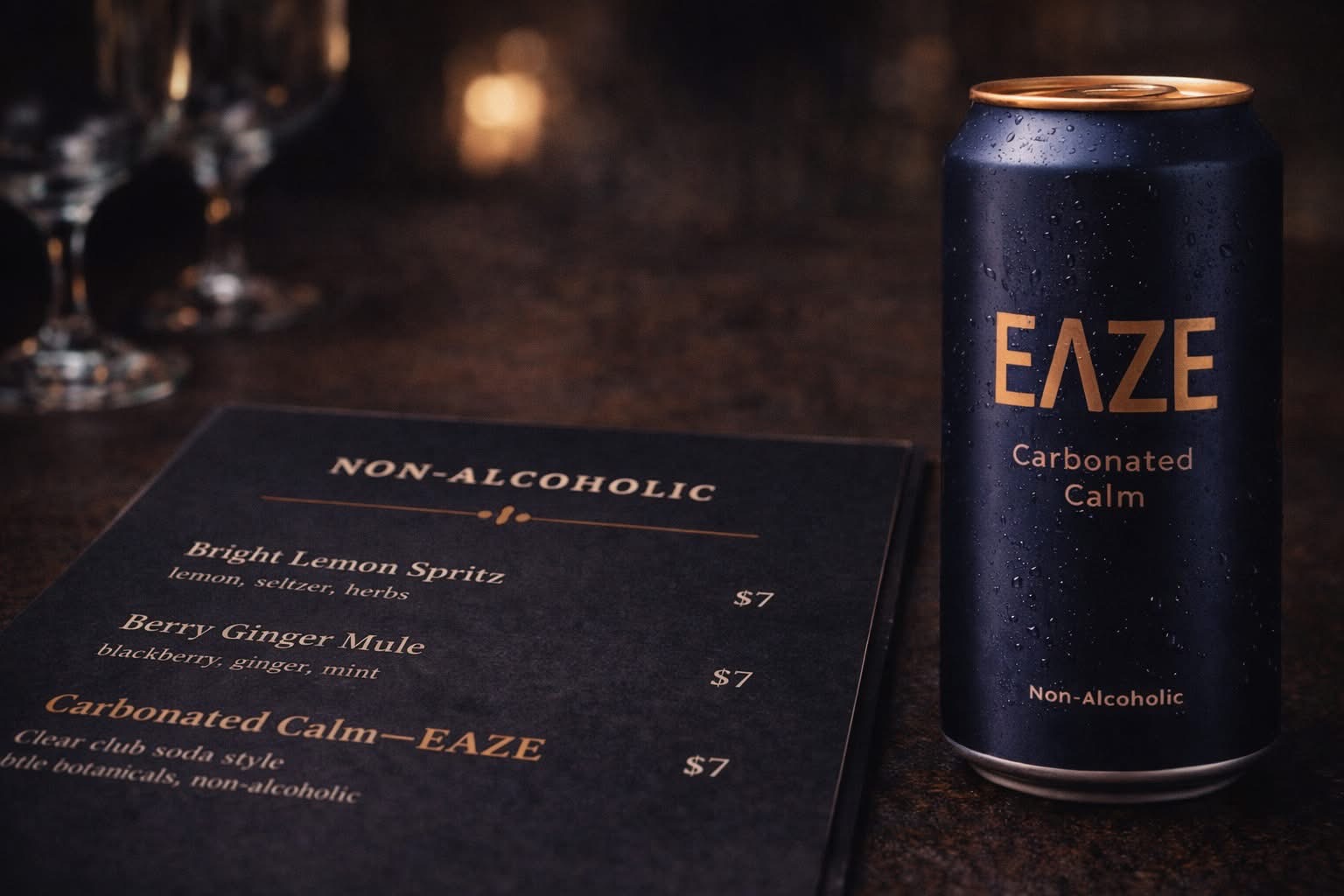 EAZE hospitality menu placement