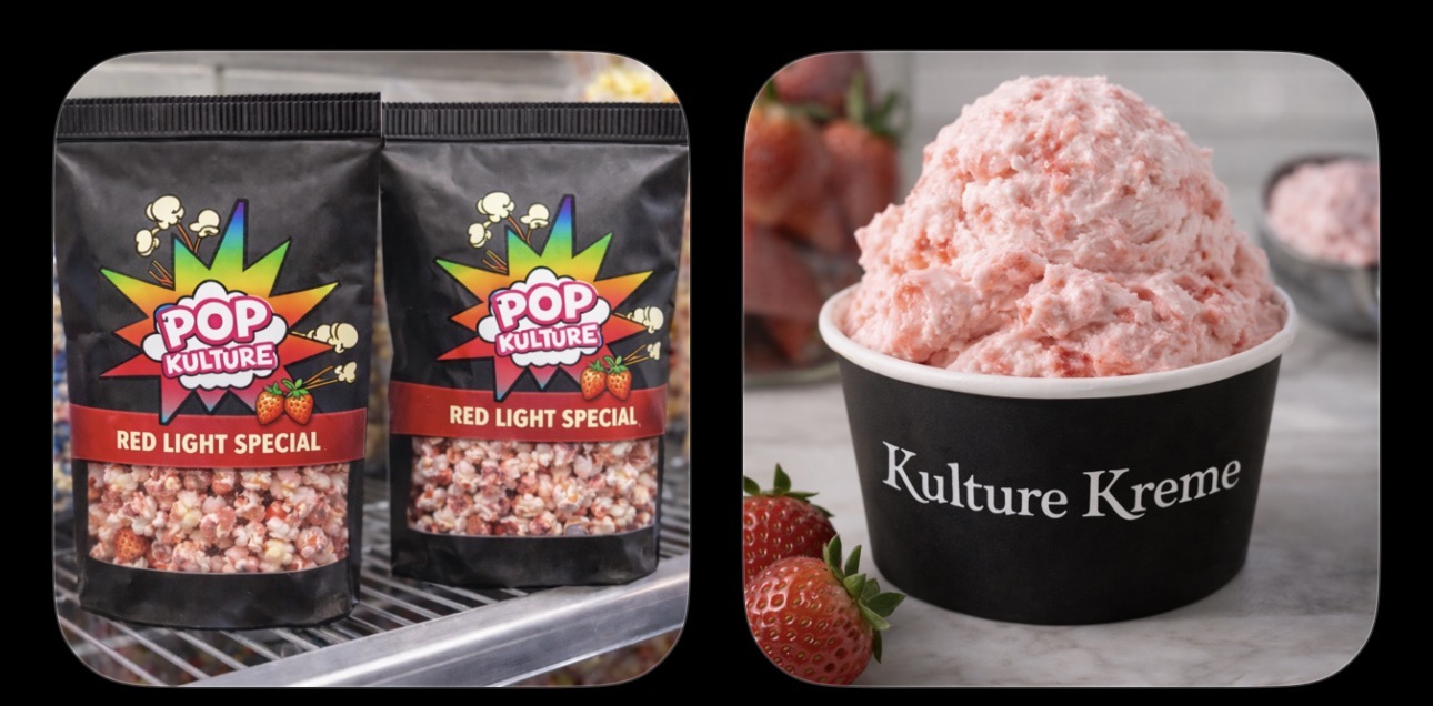 PoP Kulture popcorn and Kulture Kreme product concepts