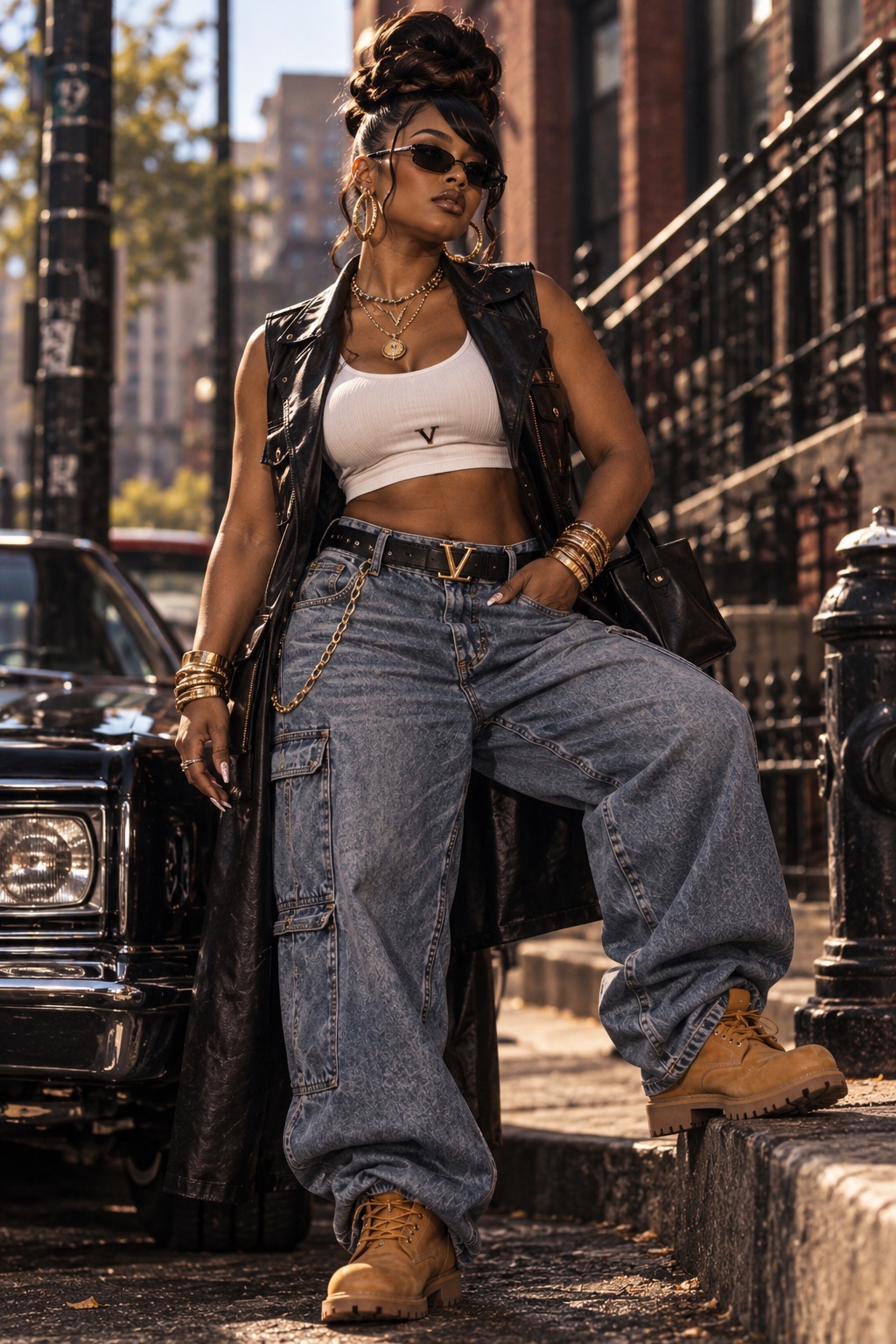 VZNRY VIBE ’90s Capsule womenswear V-line long vest study