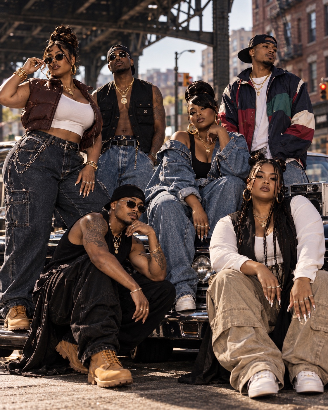 VZNRY VIBE ’90s Capsule group campaign portrait
