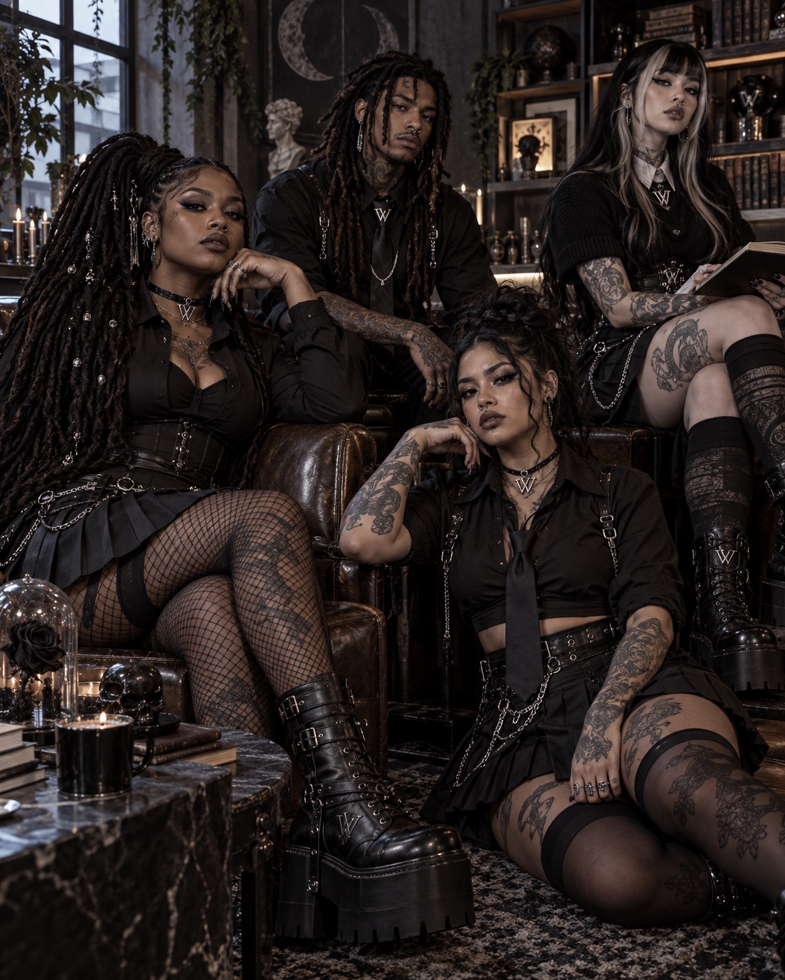 Alternative Gothic community group portrait