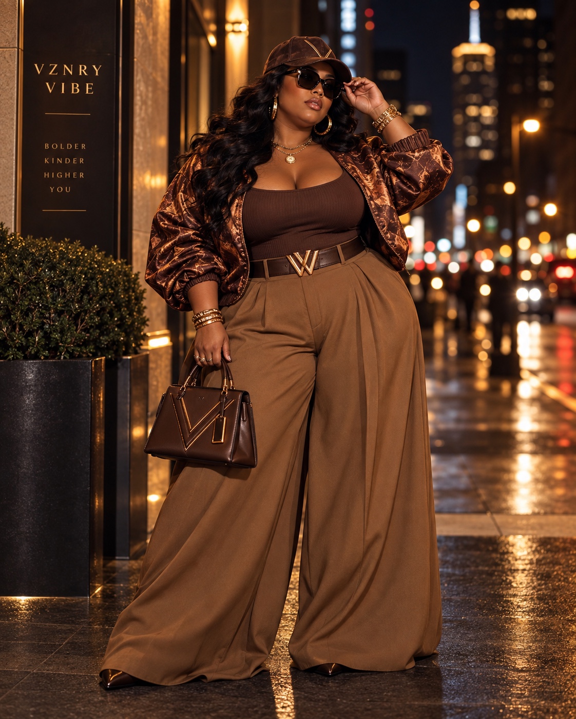 VZNRY VIBE Curve city-night fashion editorial